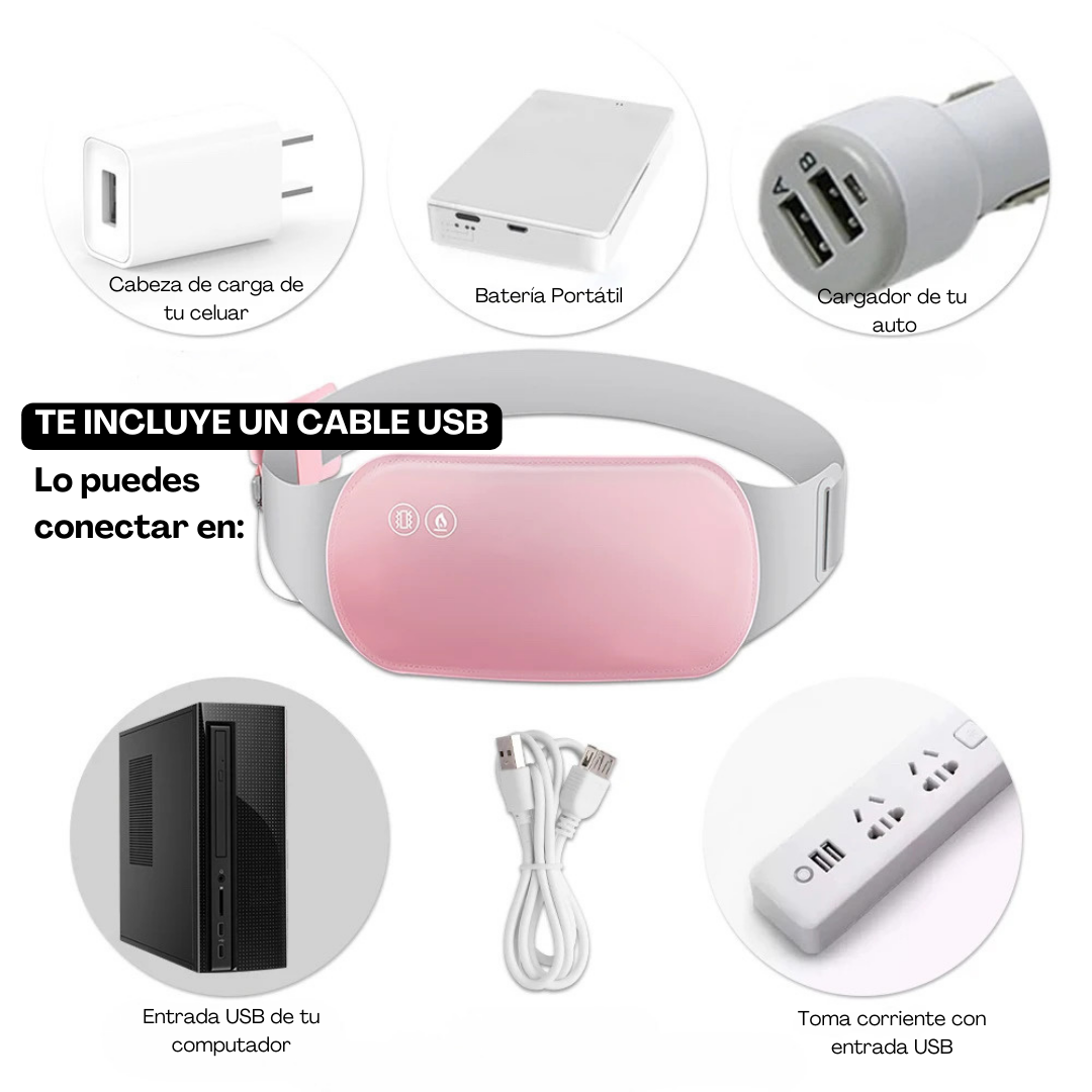 Banda alivia cólicos menstruales